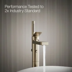 Floor-mount bath filler trim with handshower^Kohler Hot
