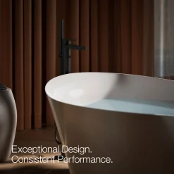 Floor-mount bath filler trim with handshower^Kohler Hot