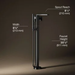 Floor-mount bath filler trim with handshower^Kohler Outlet
