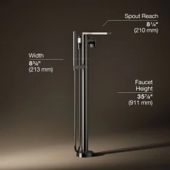 Floor-mount bath filler trim with handshower^Kohler Outlet