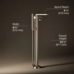Floor-mount bath filler trim with handshower^Kohler Outlet