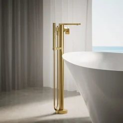 Floor-mount bath filler trim with handshower^Kohler Outlet