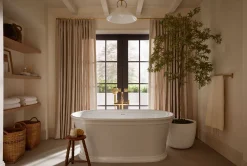 Floor-mount bath filler trim with handshower^Kohler Online