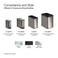5-3/4-gallon dual-compartment open-top trash can^Kohler New
