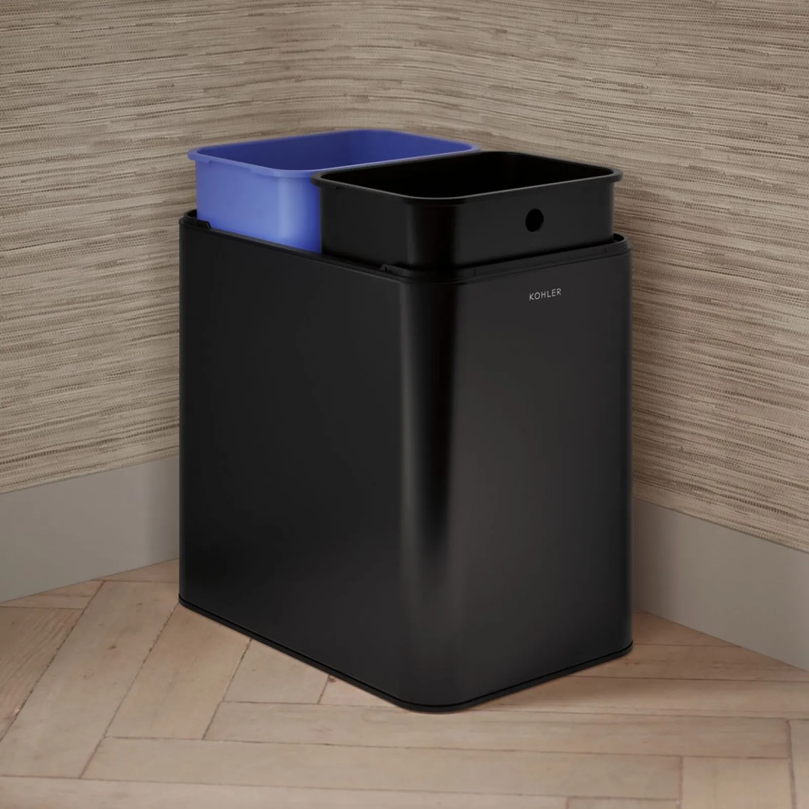 5-3/4-gallon dual-compartment open-top trash can^Kohler New
