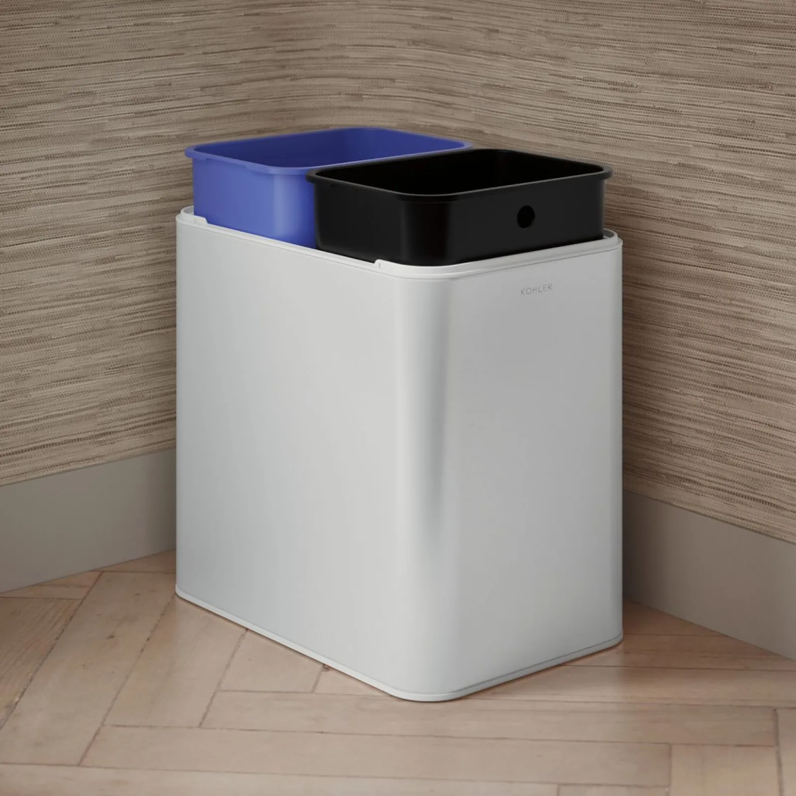 5-3/4-gallon dual-compartment open-top trash can^Kohler New