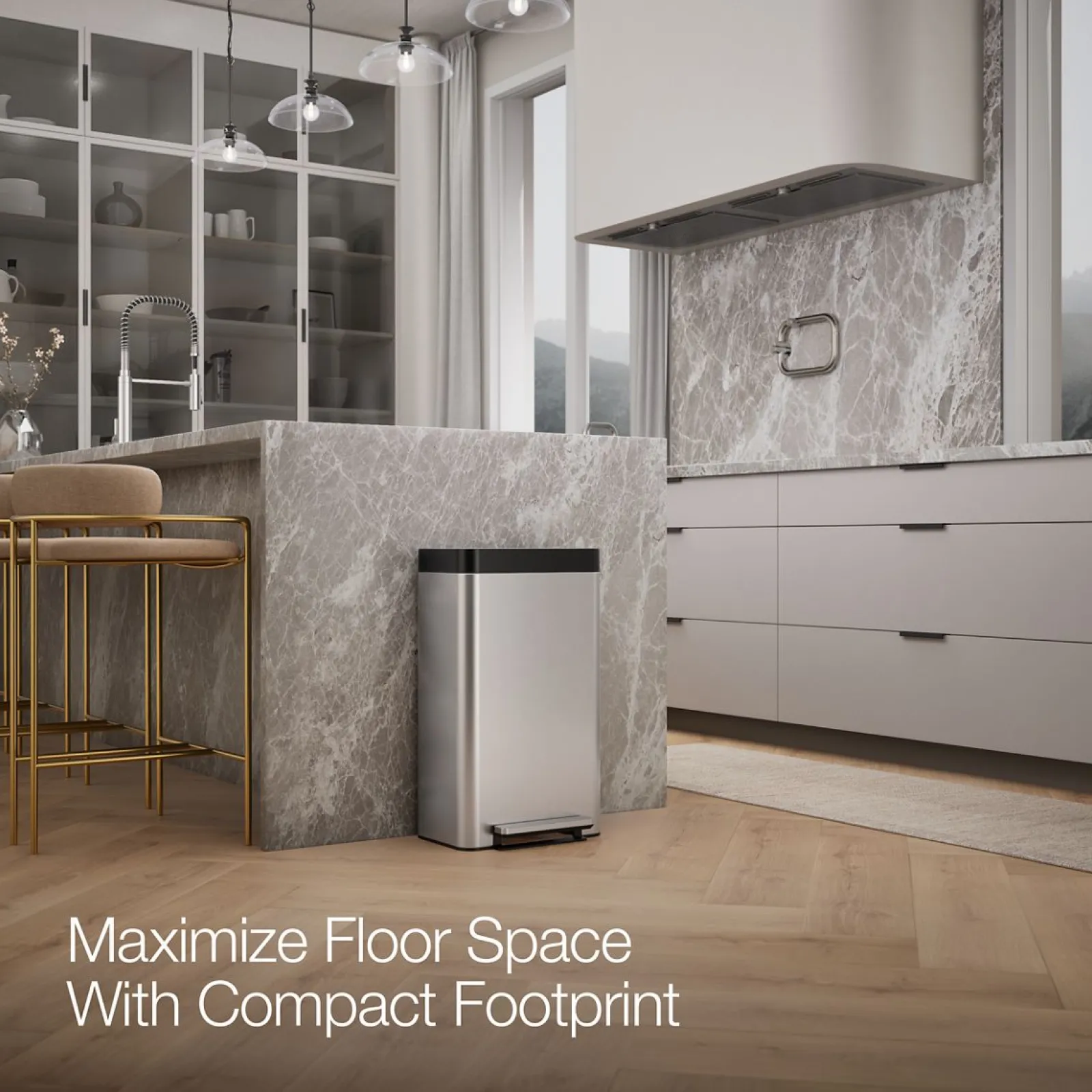 8-gallon loft step trash can^Kohler Hot