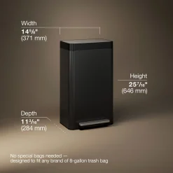 8-gallon loft step trash can^Kohler Hot