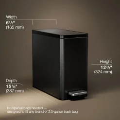 2.5-gallon slim step trash can^Kohler Discount
