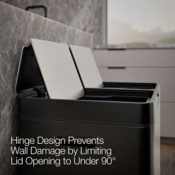21.7-gallon dual-bin step trash can^Kohler Clearance