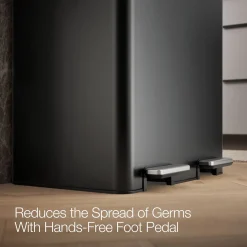 21.7-gallon dual-bin step trash can^Kohler Clearance