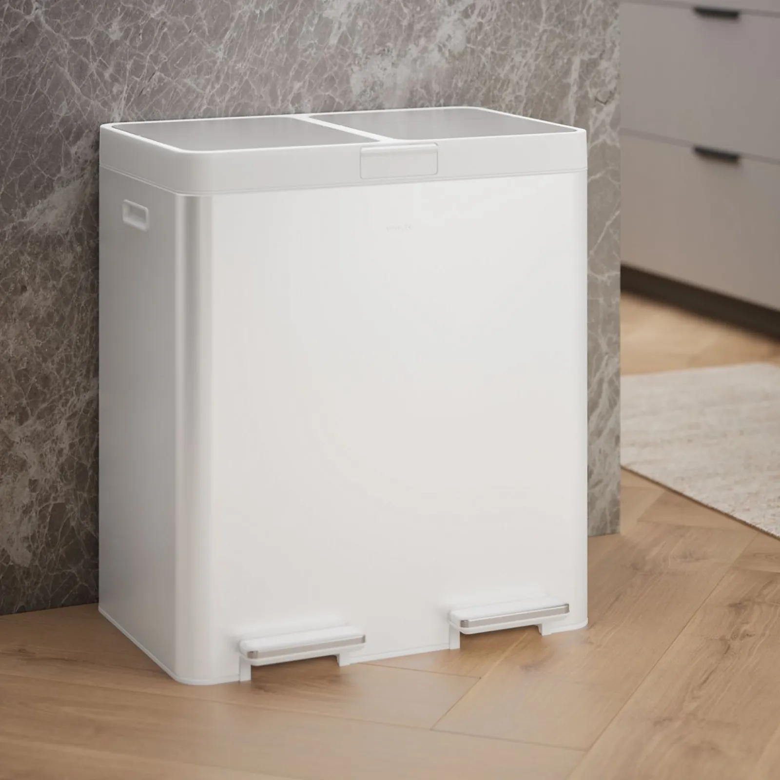 21.7-gallon dual-bin step trash can^Kohler Clearance