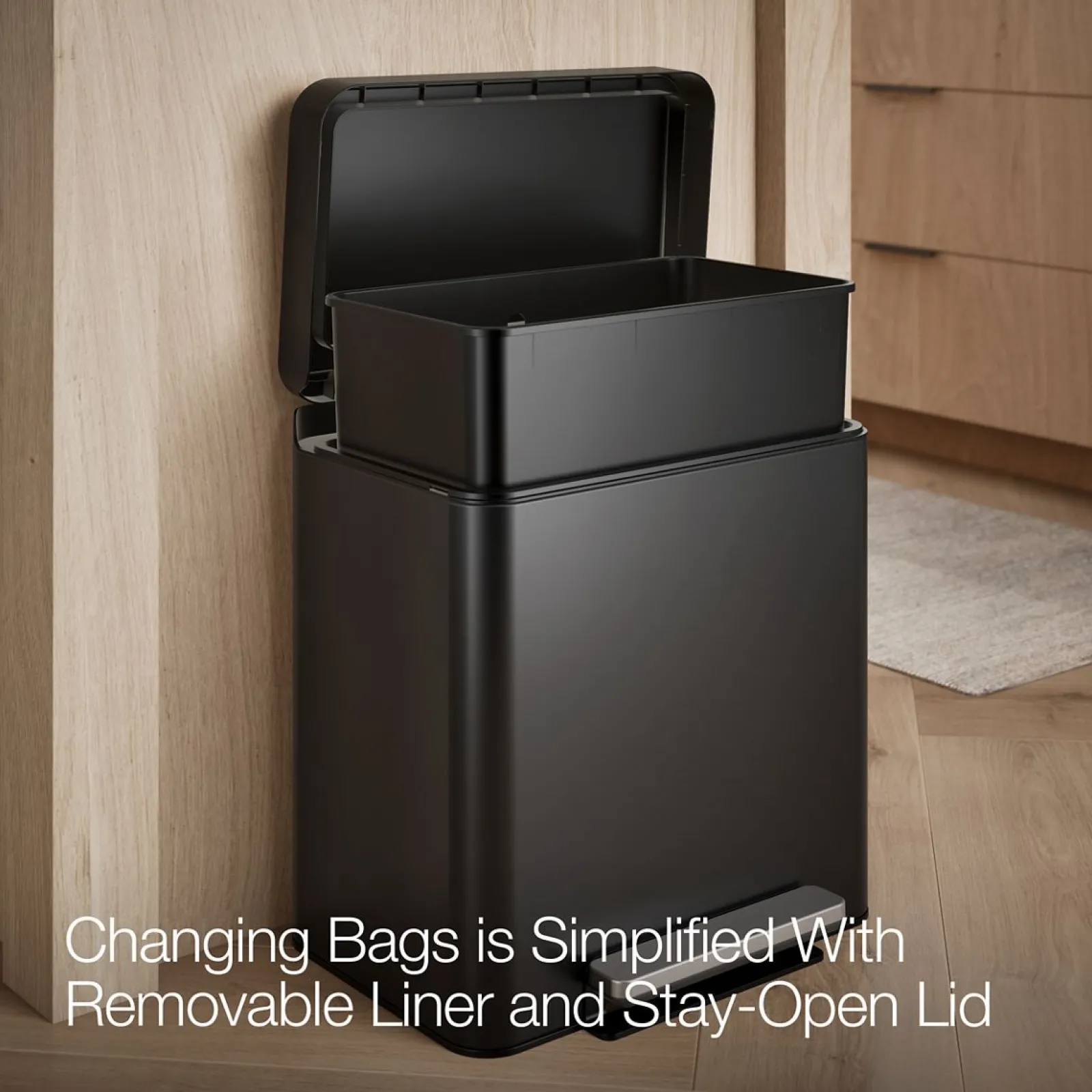 8-gallon step trash can^Kohler Hot