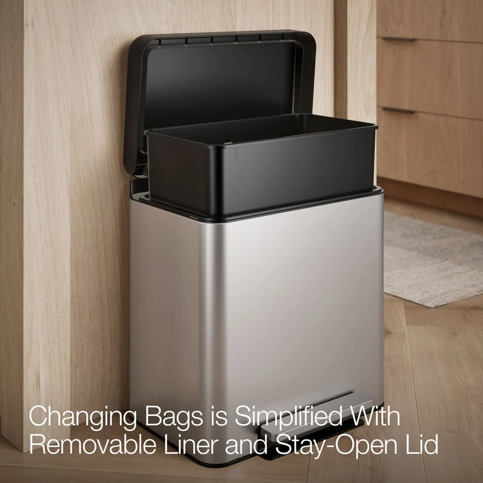 8-gallon step trash can^Kohler Hot