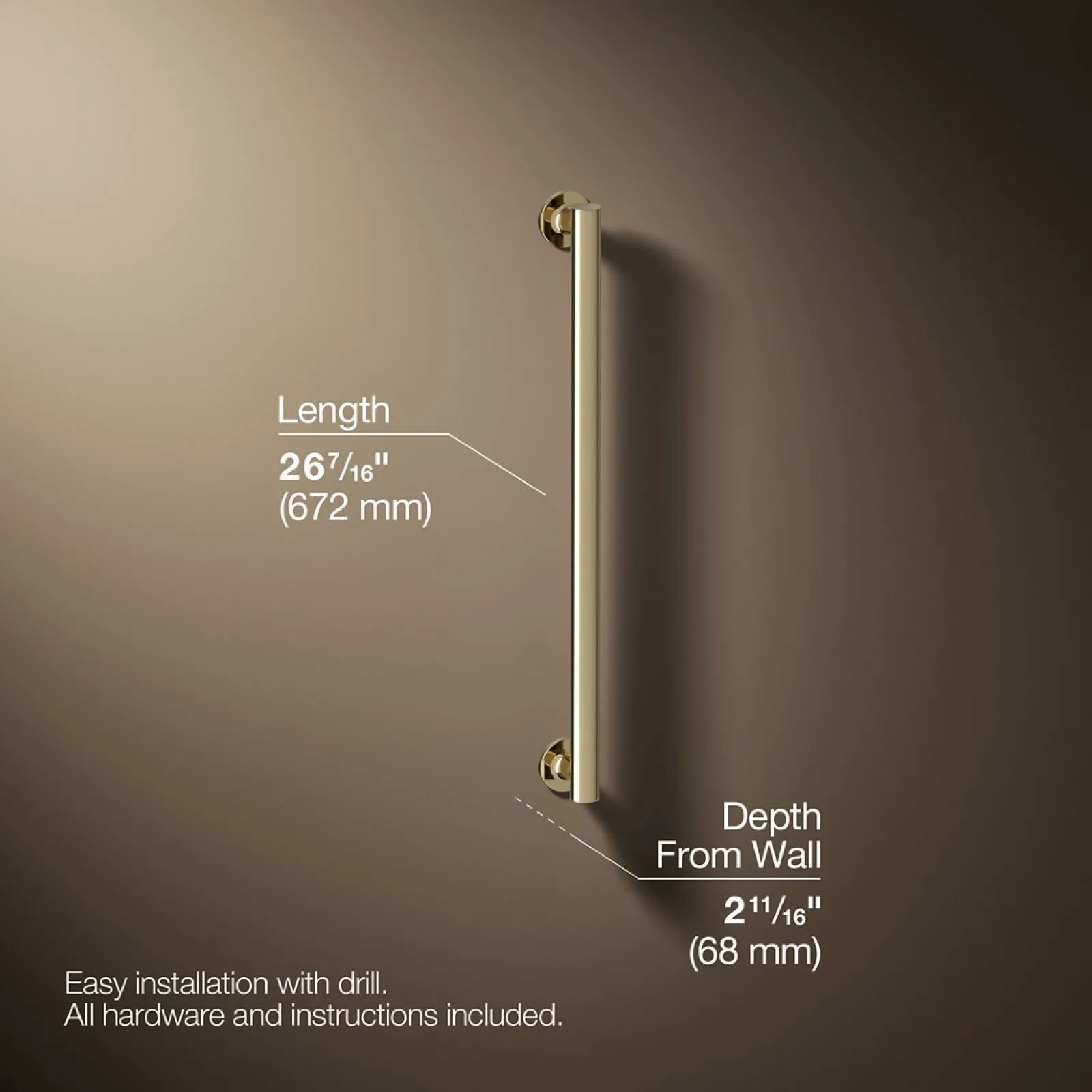 24" grab bar^Kohler Hot