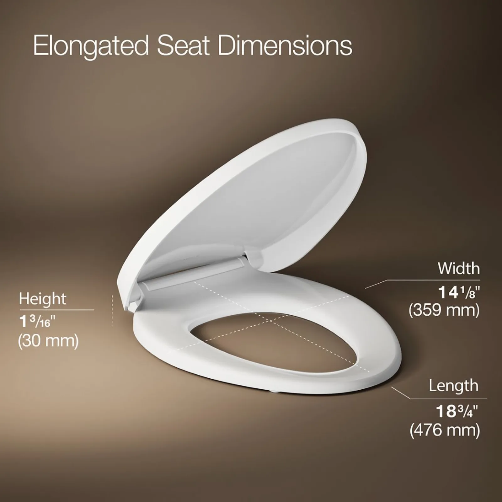 Heated Quiet-Close™ elongated toilet seat^Kohler Sale