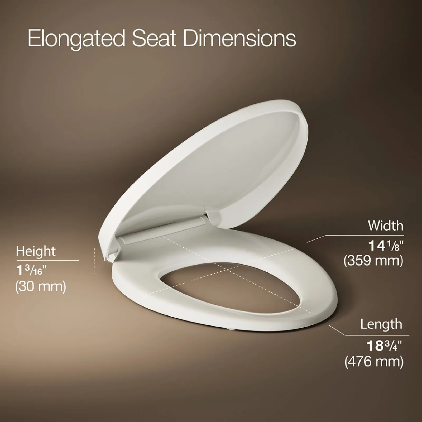 Heated Quiet-Close™ elongated toilet seat^Kohler Sale