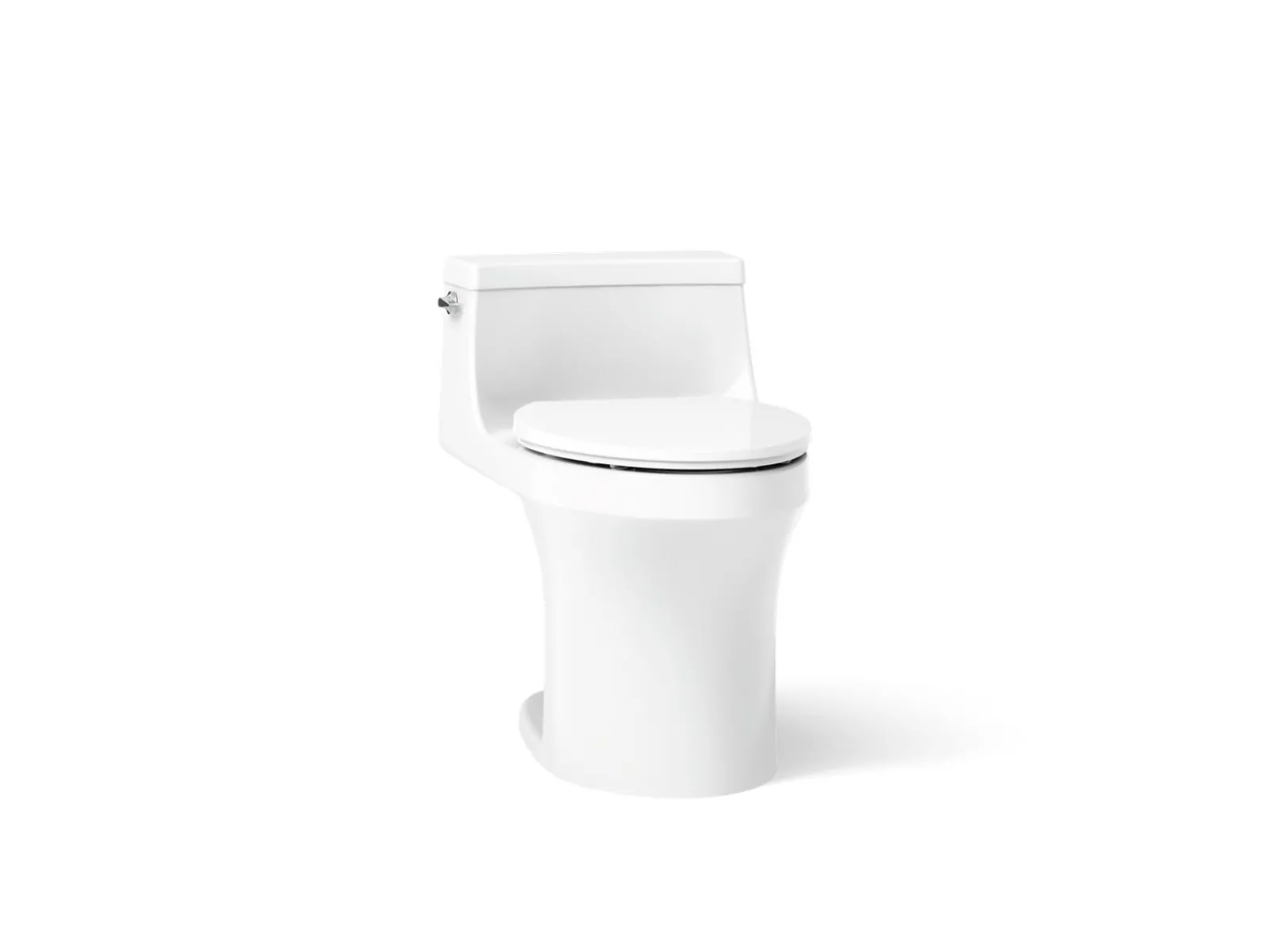 Hidden cord one-piece compact elongated toilet with concealed trapway, 1.28 gpf toilet^Kohler Clearance