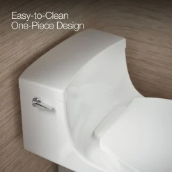 Hidden cord one-piece compact elongated toilet with concealed trapway, 1.28 gpf toilet^Kohler Clearance
