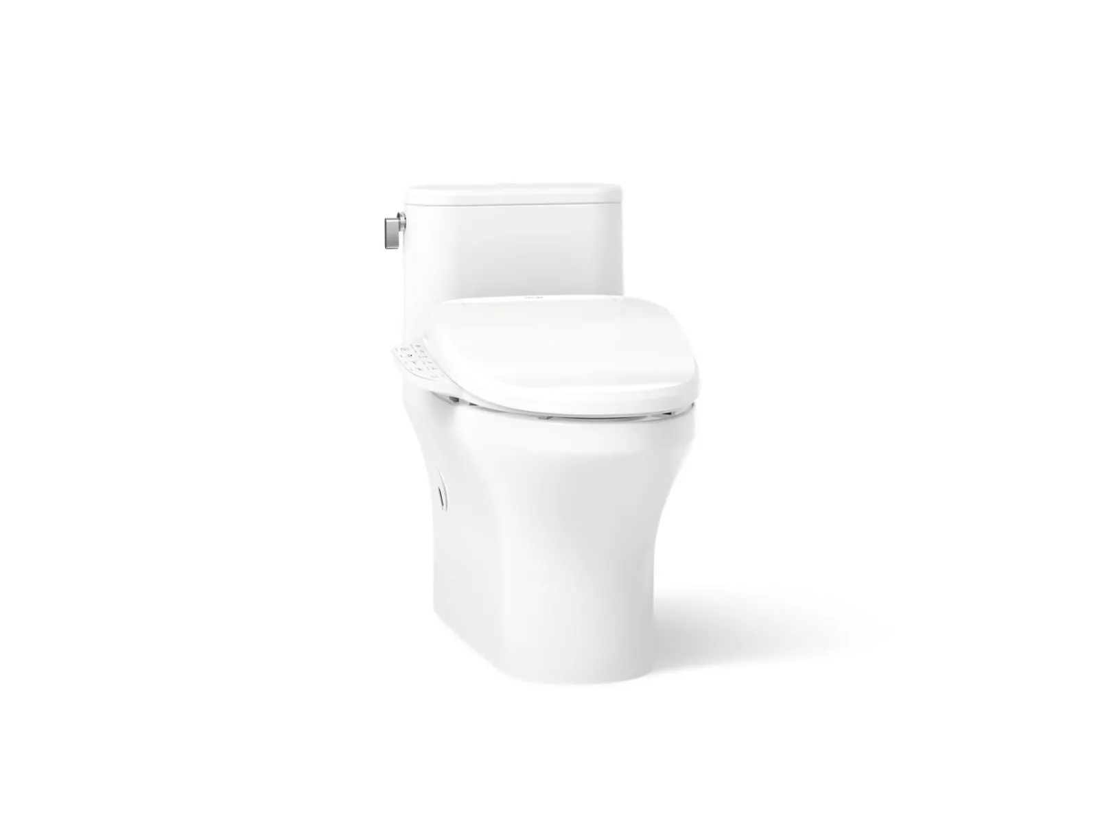 Hidden cord one-piece compact elongated toilet with skirted trapway, 1.28 gpf^Kohler New