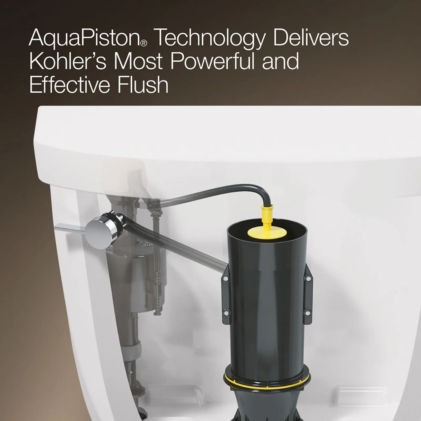 Hidden cord one-piece compact elongated toilet with skirted trapway, 1.28 gpf^Kohler New
