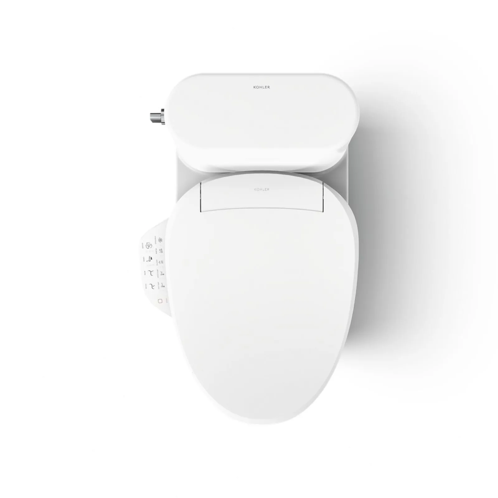 Hidden cord one-piece compact elongated toilet with skirted trapway, 1.28 gpf^Kohler New