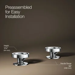 Industrial bathroom sink faucet handles^Kohler Outlet