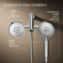 2-in-1 multifunction 2.5 gpm shower combo kit^Kohler Online