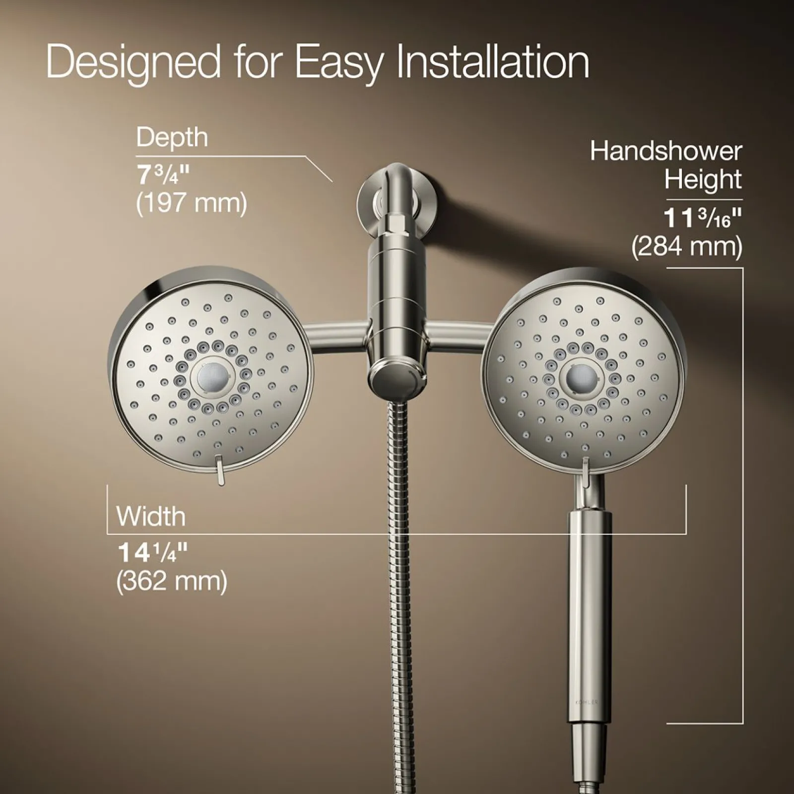 2-in-1 multifunction 2.5 gpm shower combo kit^Kohler Online