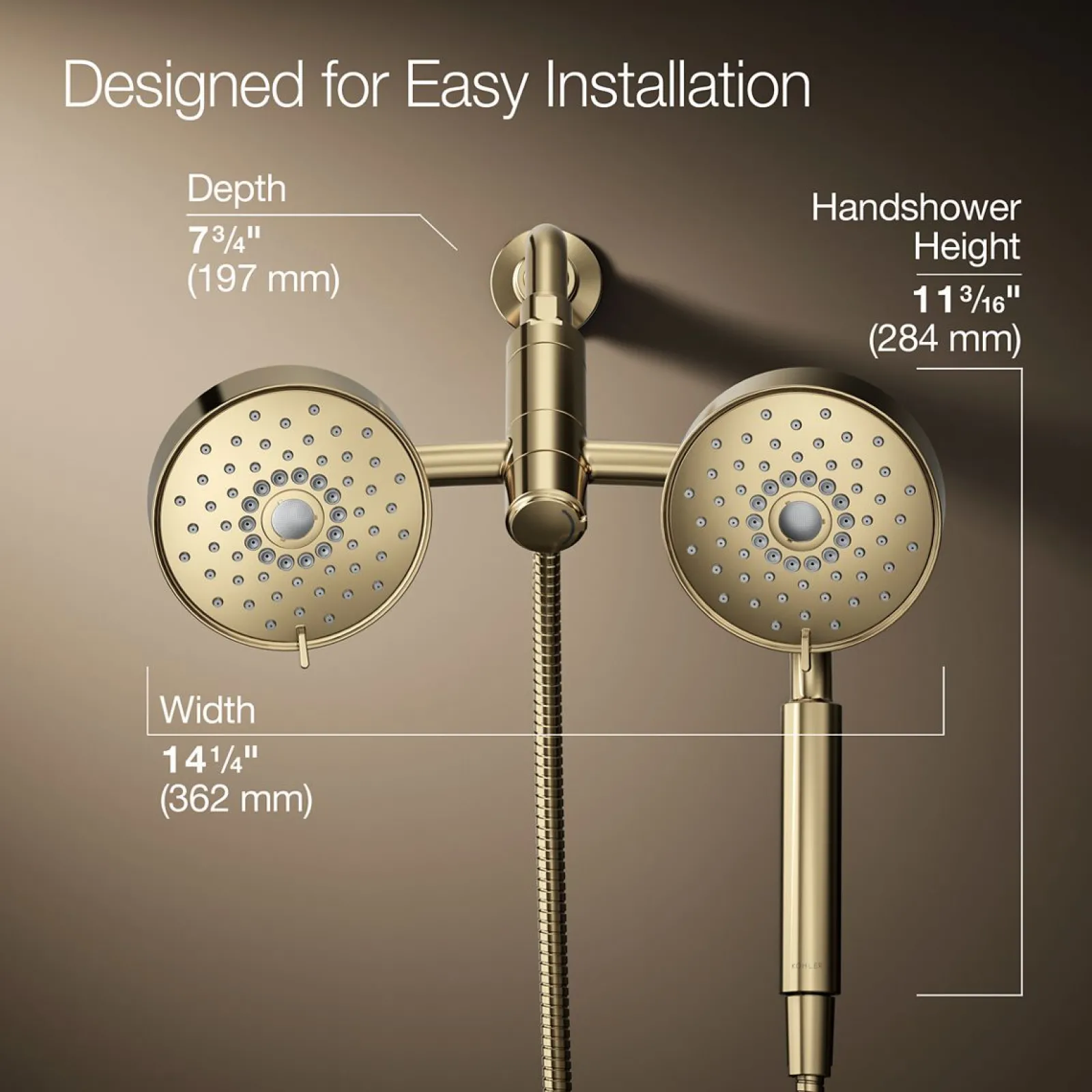 2-in-1 multifunction 2.5 gpm shower combo kit^Kohler Online