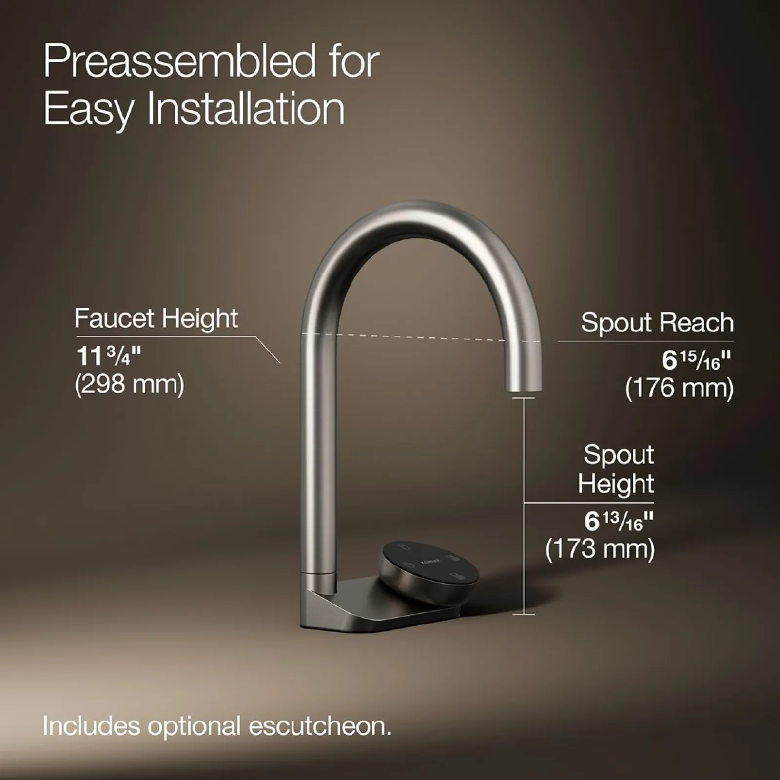 4-in-1 short arc beverage faucet^Kohler Outlet