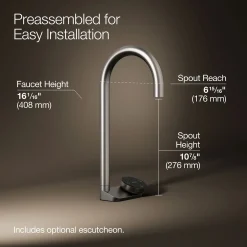 4-in-1 tall arc beverage faucet^Kohler New