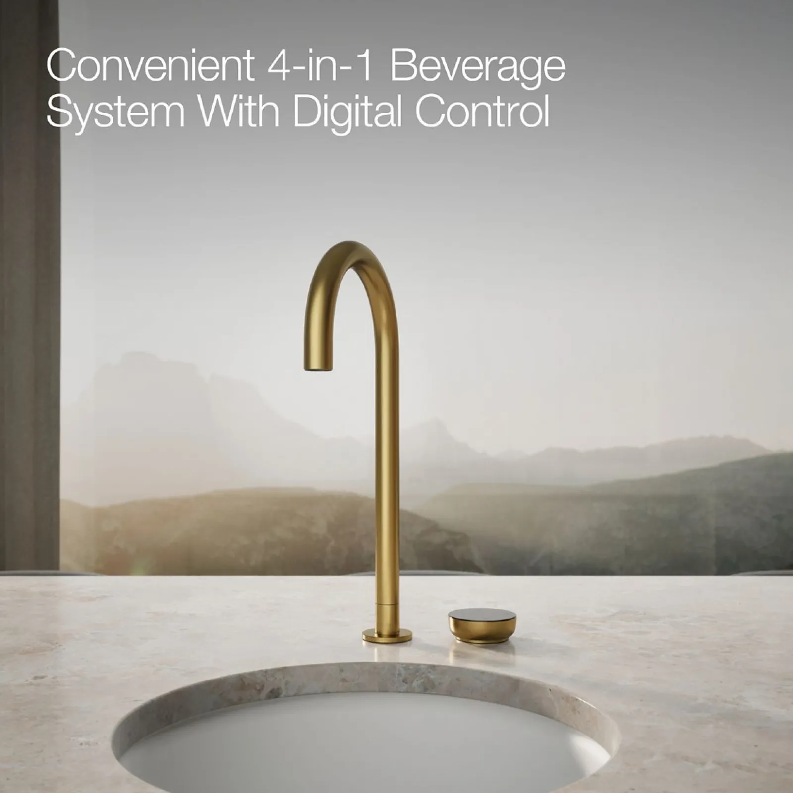 4-in-1 tall arc beverage faucet^Kohler New