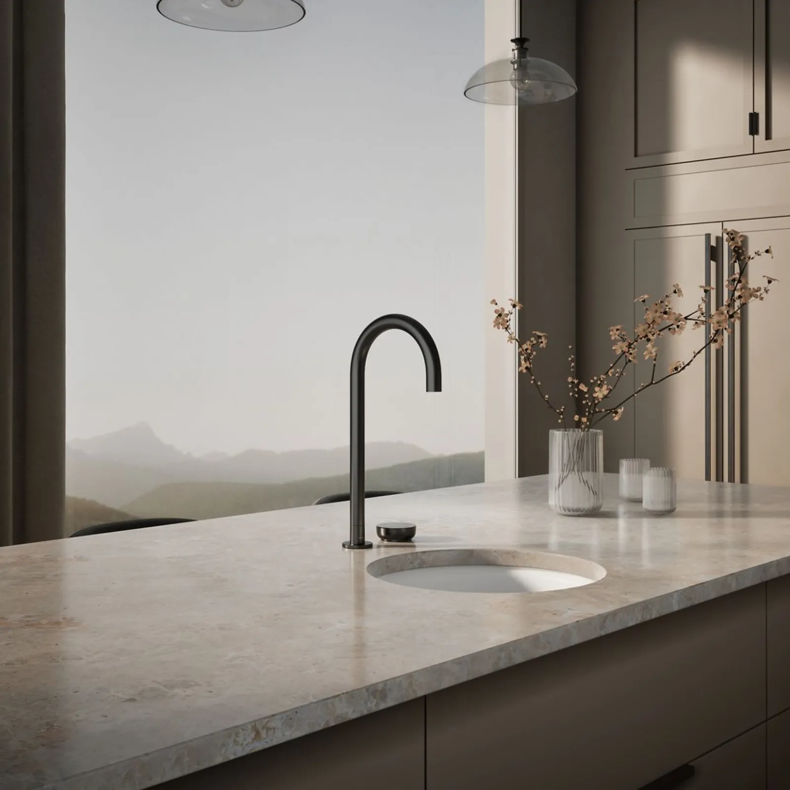 4-in-1 tall arc beverage faucet^Kohler New