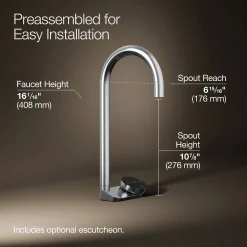 4-in-1 tall arc beverage faucet^Kohler New