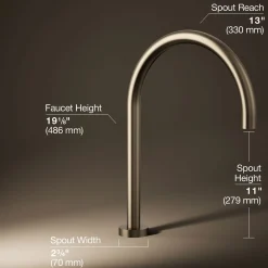 Laminar deck-mount non-diverter bath spout^Kohler Outlet