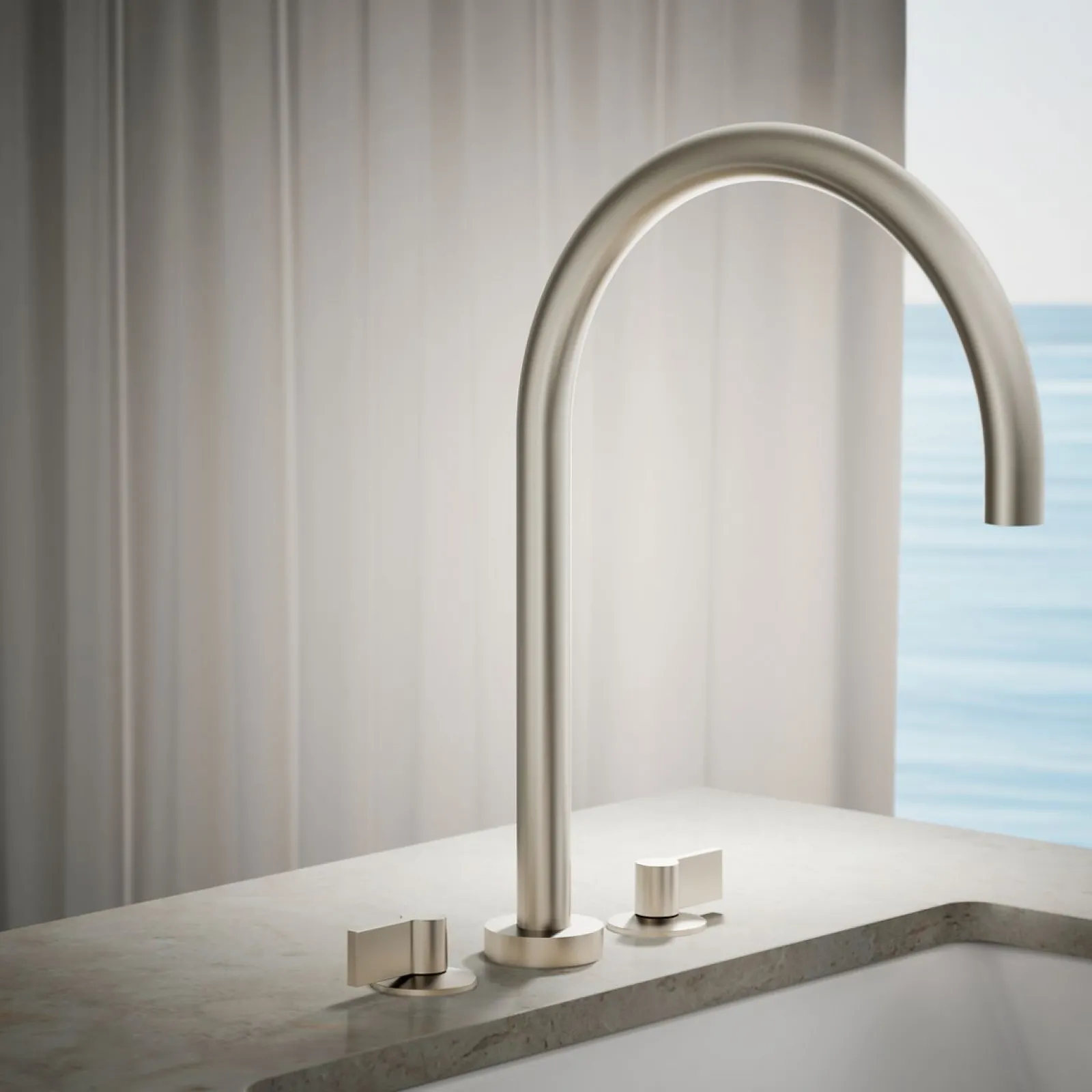 Laminar deck-mount non-diverter bath spout^Kohler Outlet