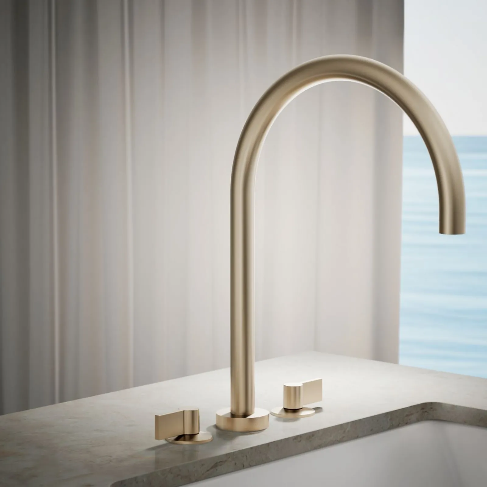 Laminar deck-mount non-diverter bath spout^Kohler Outlet