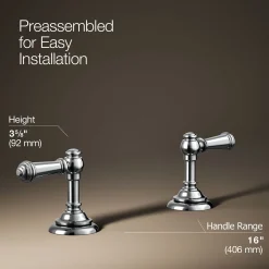 Lever bathroom sink faucet handles^Kohler Clearance