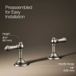 Lever bathroom sink faucet handles^Kohler Clearance