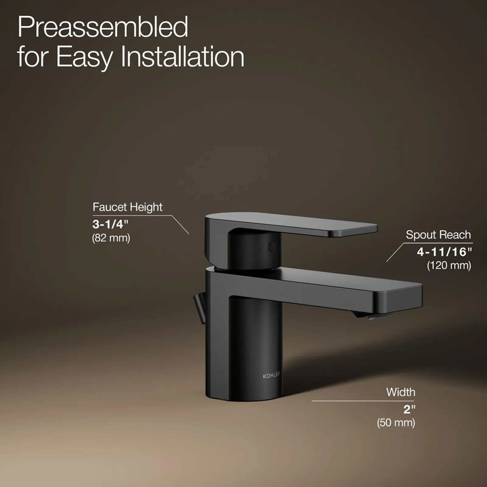 Low single-handle bathroom sink faucet, 1.2 gpm^Kohler Clearance