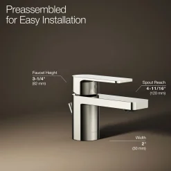 Low single-handle bathroom sink faucet, 1.2 gpm^Kohler Clearance