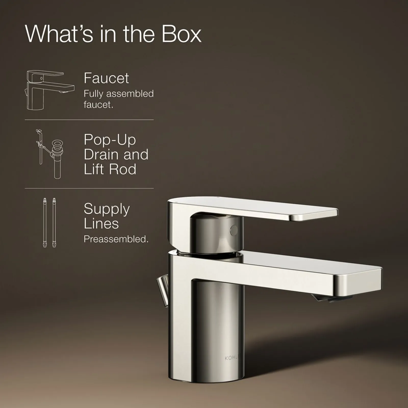 Low single-handle bathroom sink faucet, 1.2 gpm^Kohler Clearance