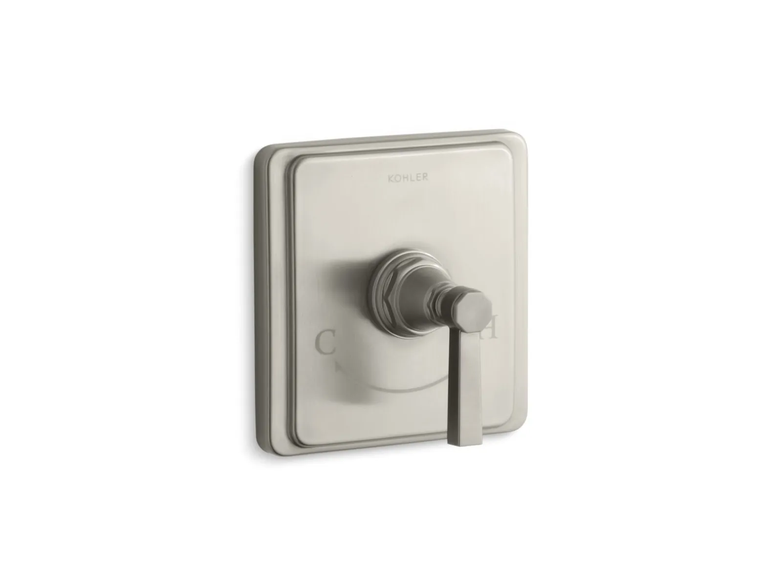 MasterShower® temperature control valve trim with Lever handle^Kohler Hot