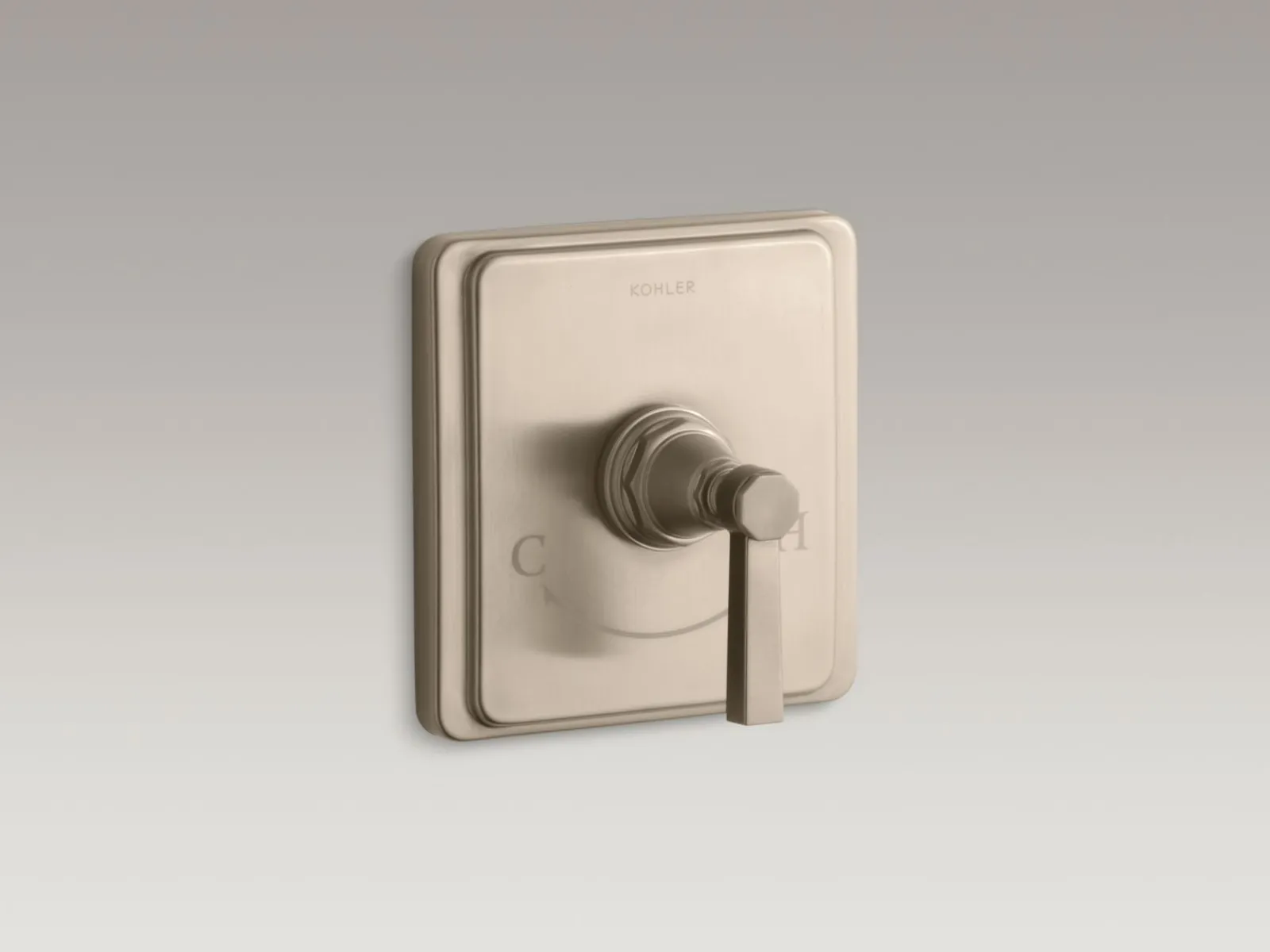 MasterShower® temperature control valve trim with Lever handle^Kohler Hot