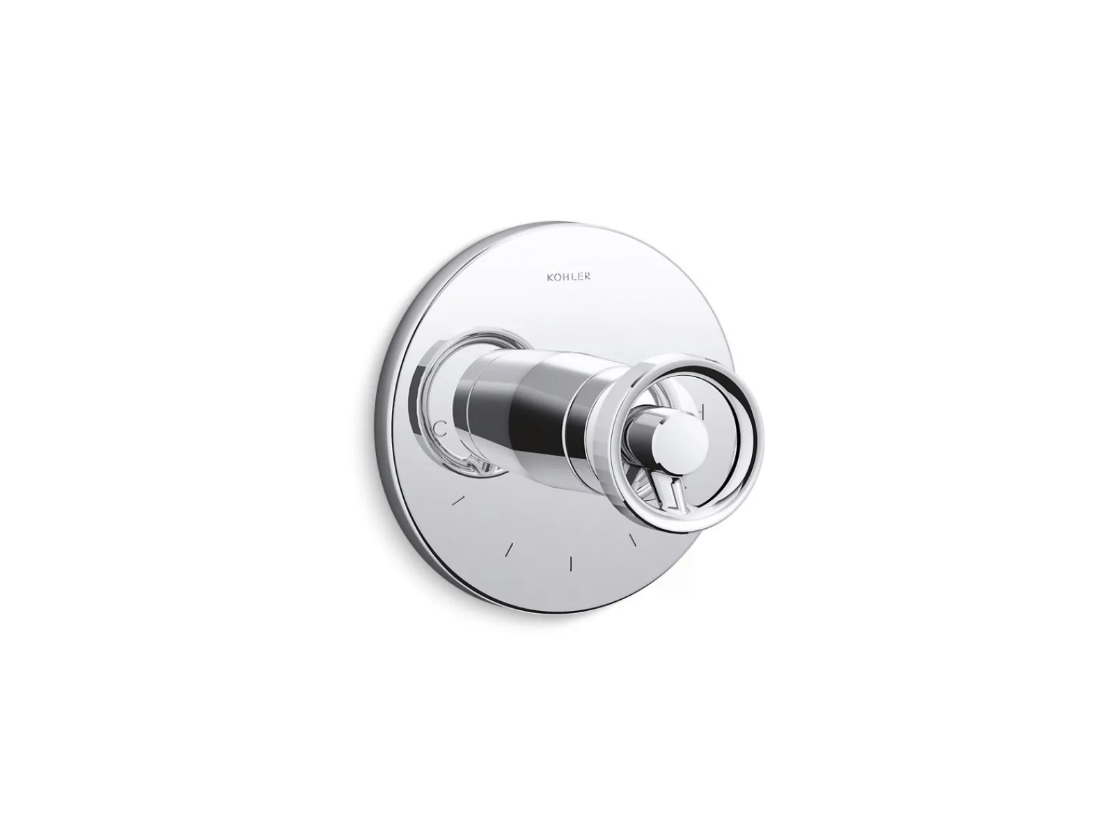 MasterShower® temperature control valve trim with Industrial handle^Kohler Best