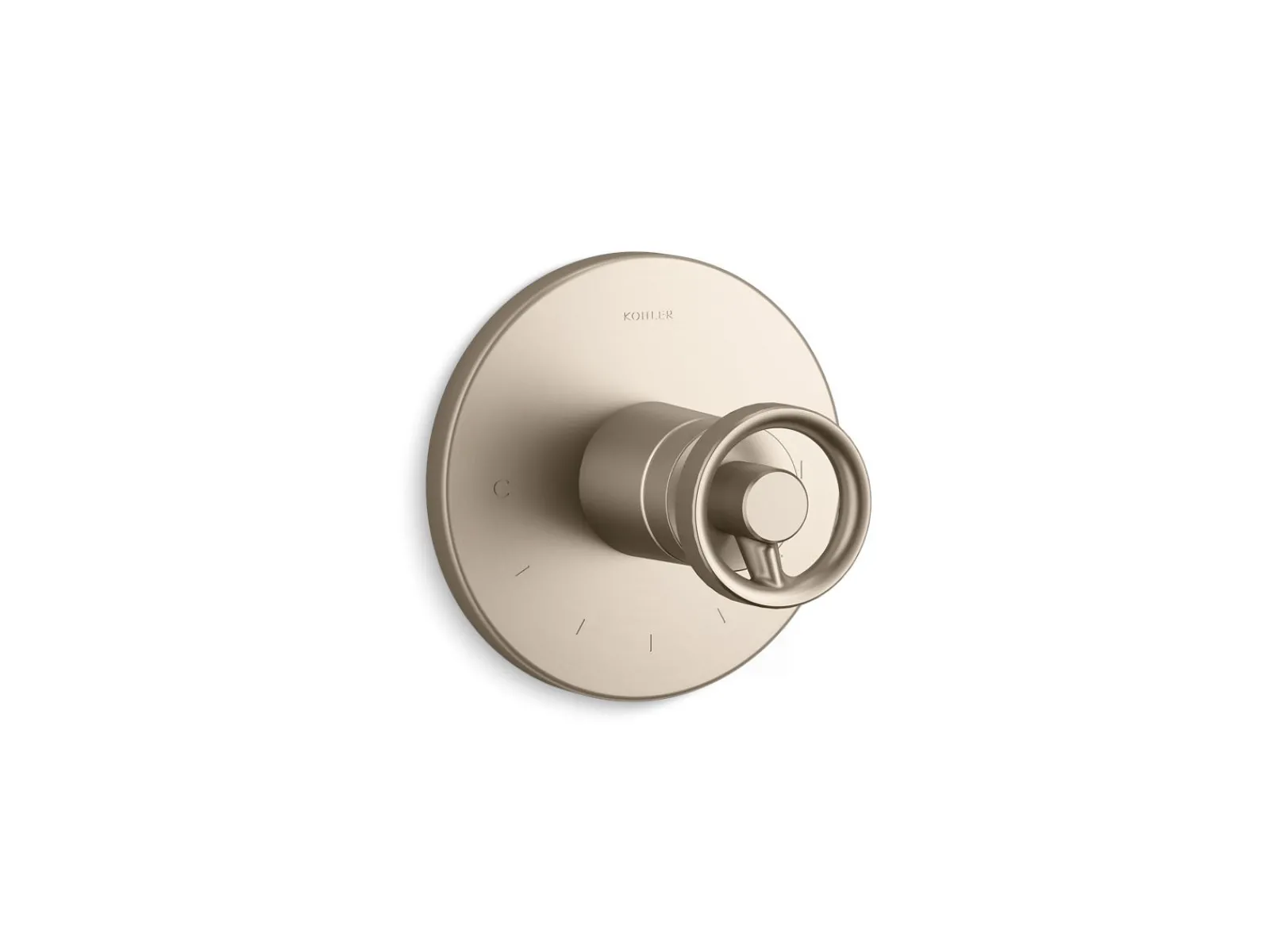 MasterShower® temperature control valve trim with Industrial handle^Kohler Best