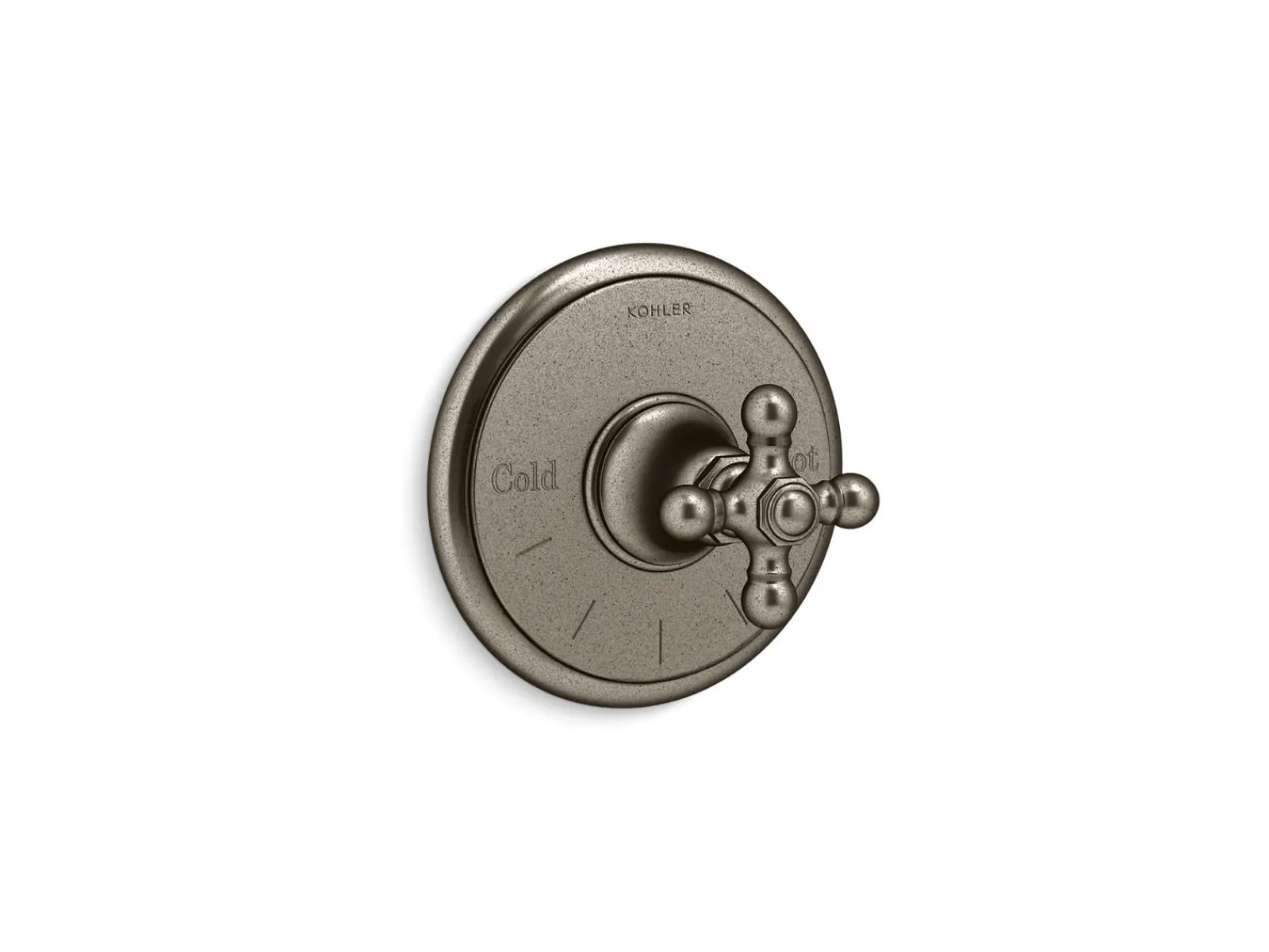 MasterShower® temperature control valve trim with cross handle^Kohler Online