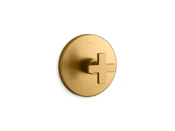 MasterShower® temperature control valve trim with cross handle^Kohler