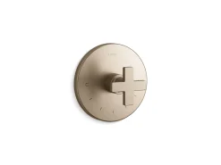 MasterShower® temperature control valve trim with cross handle^Kohler